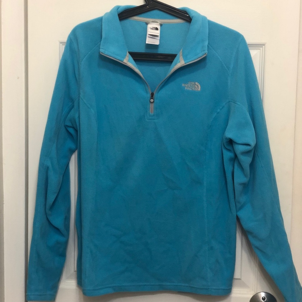 North Face Blue Fleece Quarter Zip